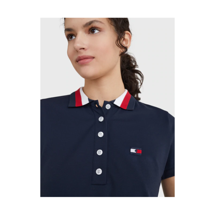 Polo style mc femme