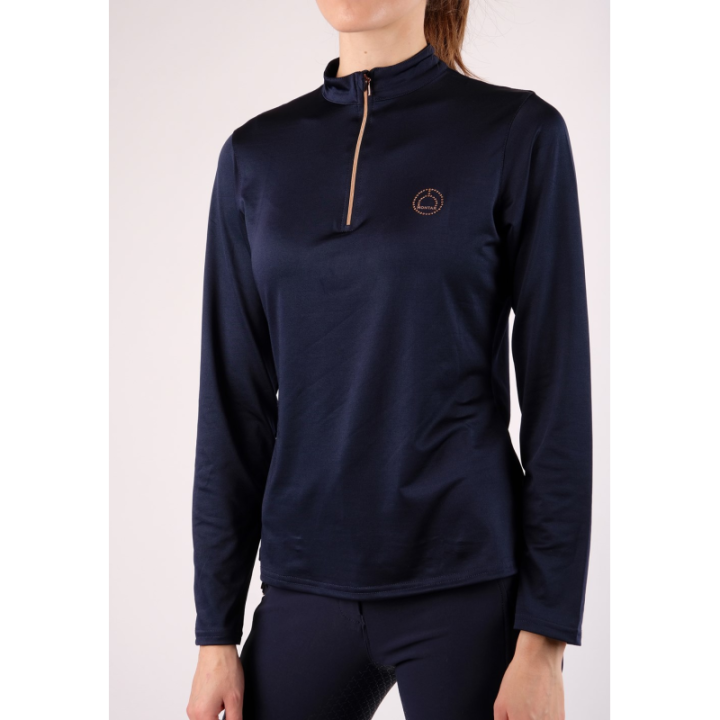 Polo everly rosegold manches longues
