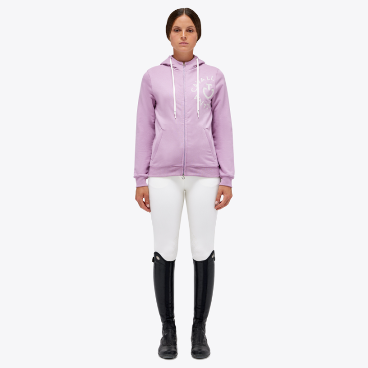 Sweat cavalleria toscana emblem zip hoodie