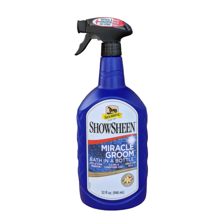 Nettoyant miracle groom Absorbine 946ml pour cheval, flacon de toilettage