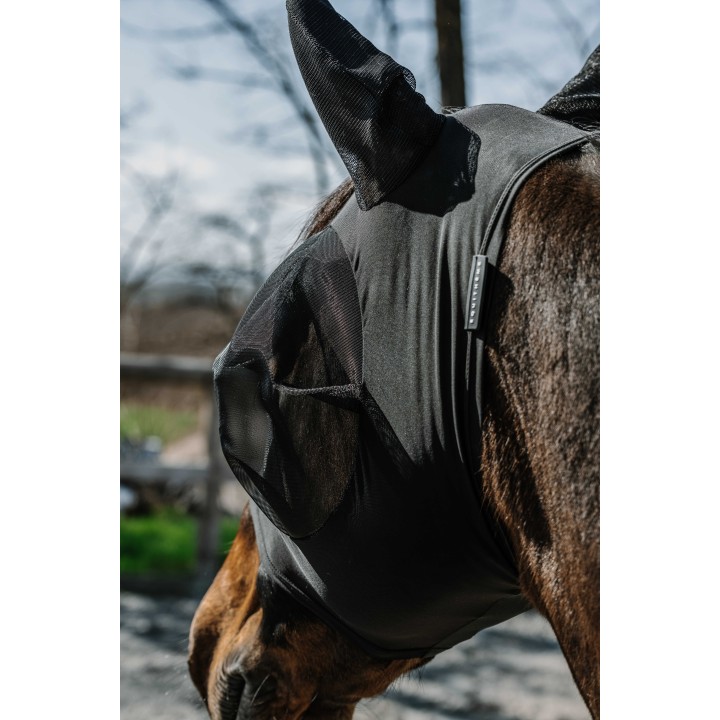 Masque anti-mouches anti-UV en lycra pour cheval