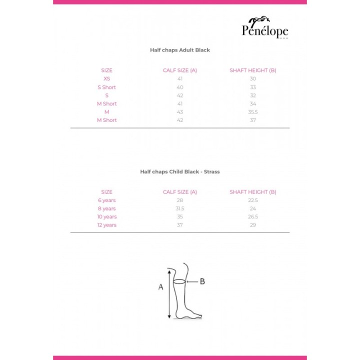 Mini-chaps Pénélope Prisca en cuir