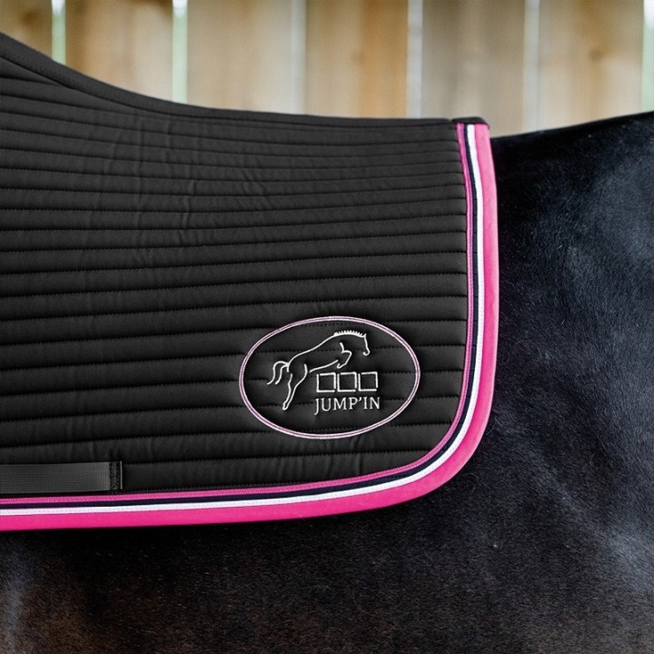 TAPIS JUMPAD BALTHAZAR NOIR / FUCHSIA