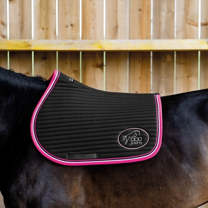 TAPIS JUMPAD BALTHAZAR NOIR / FUCHSIA
