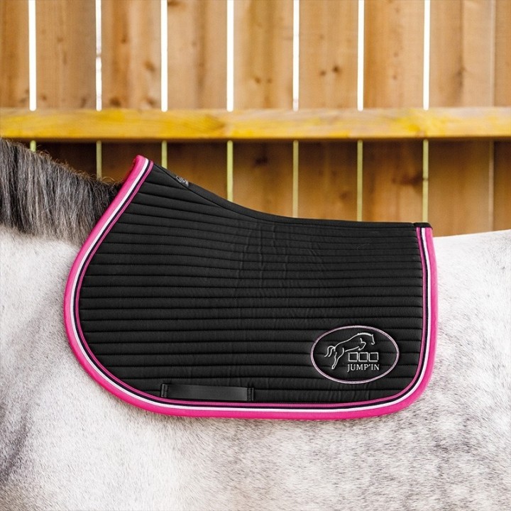 TAPIS JUMPAD BALTHAZAR NOIR / FUCHSIA
