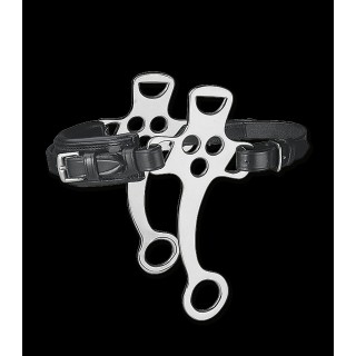 Hackamore inox cuir noir full