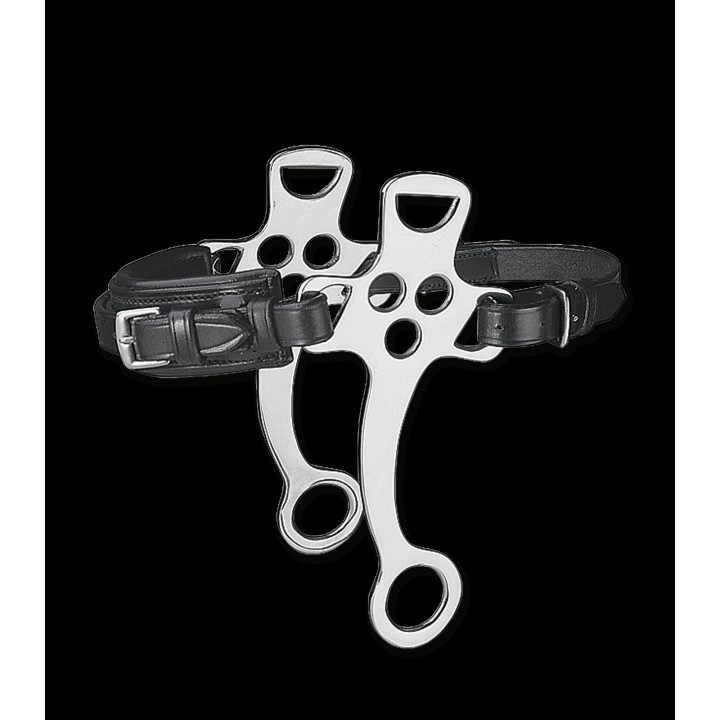 Hackamore inox cuir noir full