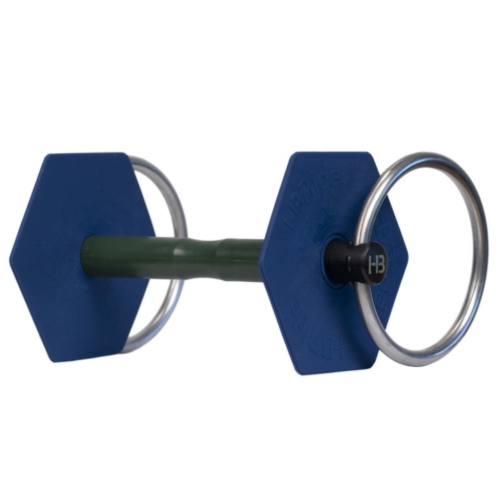 Mors a  anneaux i-bride medium flex- vert fonce