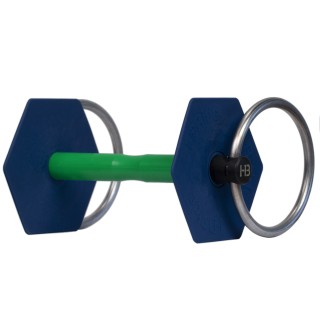 Mors a  anneaux i-bride medium flex+ vert
