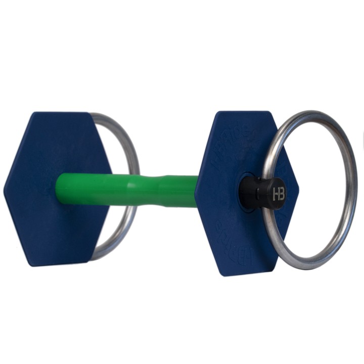 Mors a  anneaux i-bride medium flex+ vert