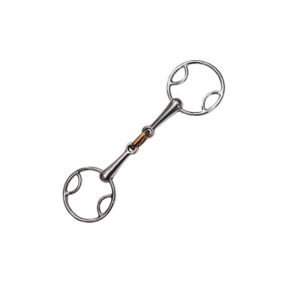 Filet 3 effets double brisure inox/cuivre