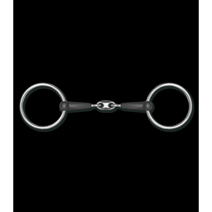 Mors en caoutchouc double brisure
