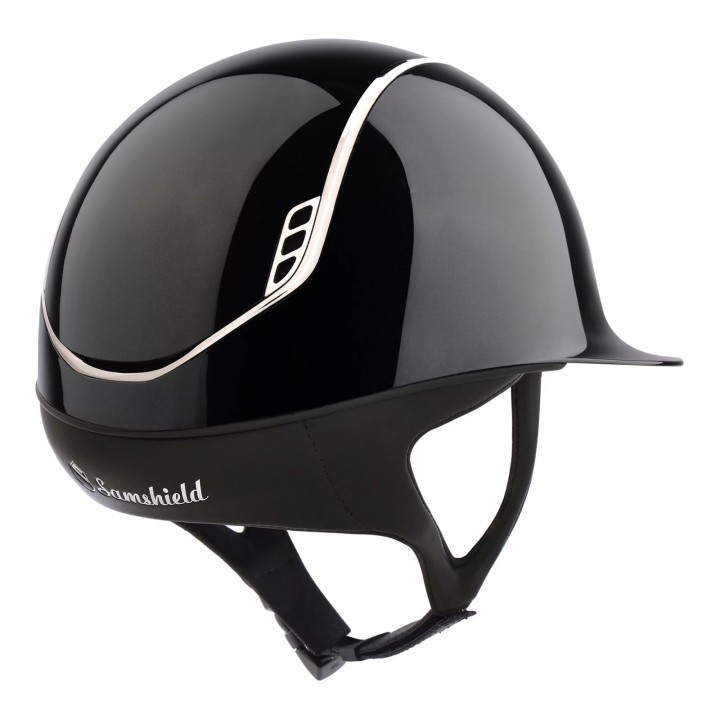 Casque Samshield 2.0 shadow glossy avec mousse pour équitation