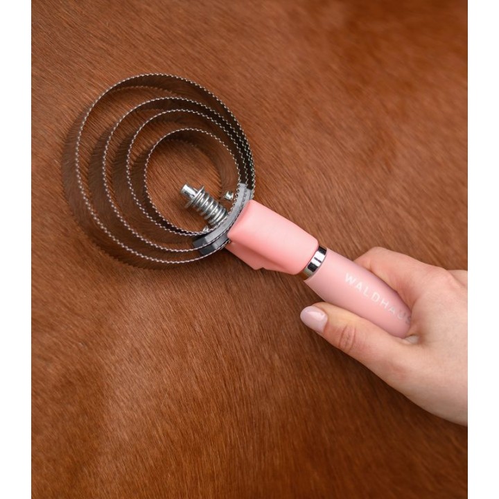 Etrille metallique ronde poignee gel