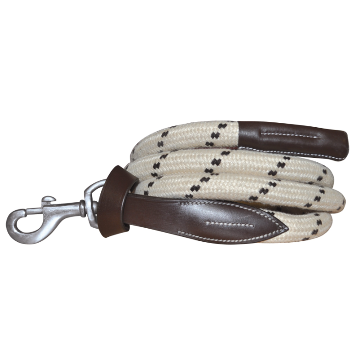 Longe corde canter boucles blanches
