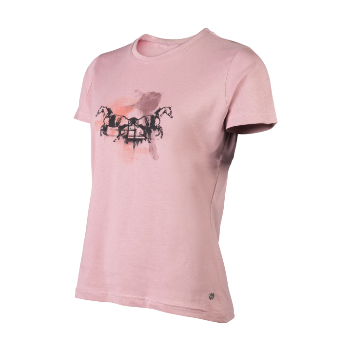 T-shirt Running HORSE HKM 100% Coton