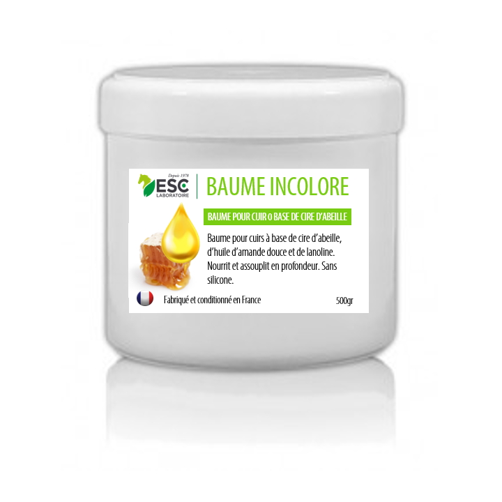 Baume pour cuir 500ml a la cire d'abeilles