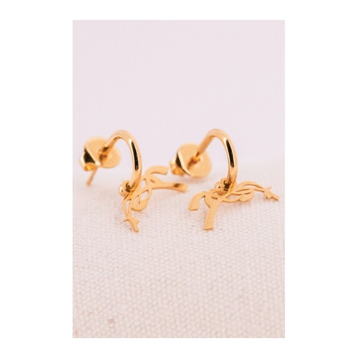 Boucles d'oreilles creoles leonie
