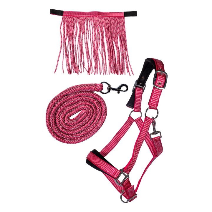 Set de licol Lilly HKM softopren & franges détachables