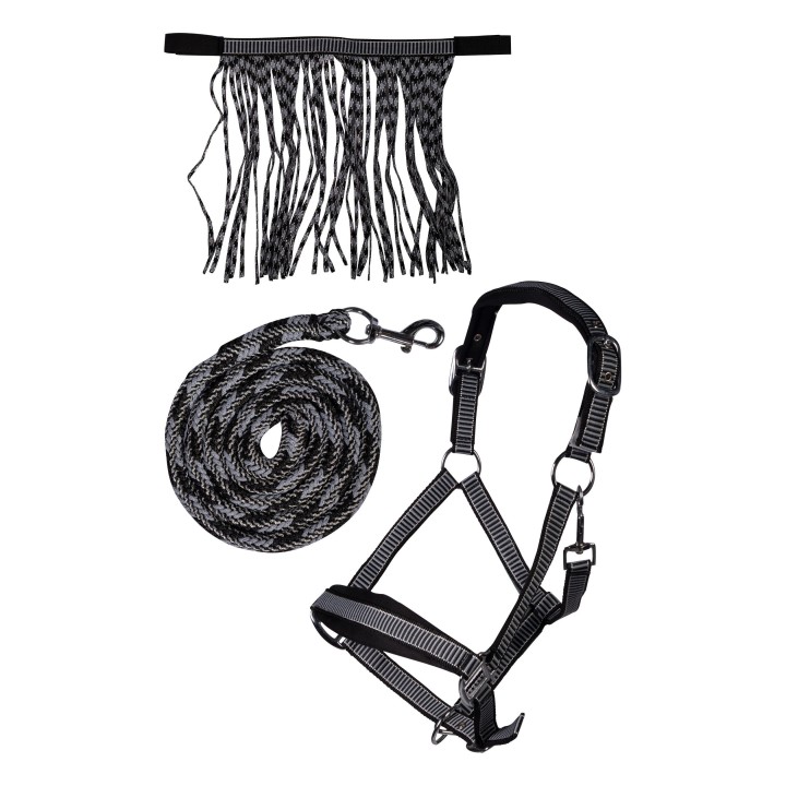 Set de licol Lilly HKM softopren & franges détachables