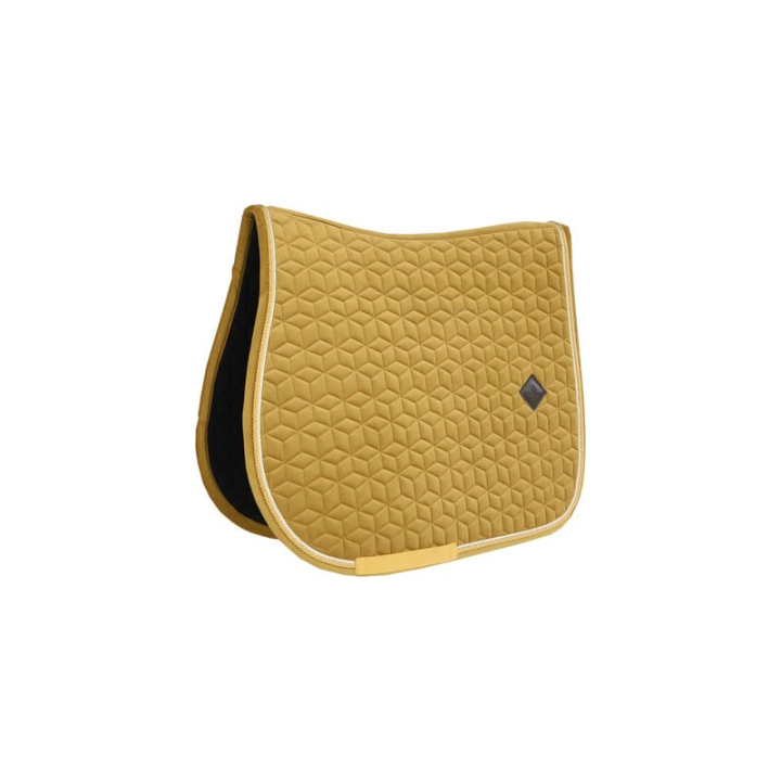 Tapis de selle velvet jumping moutarde