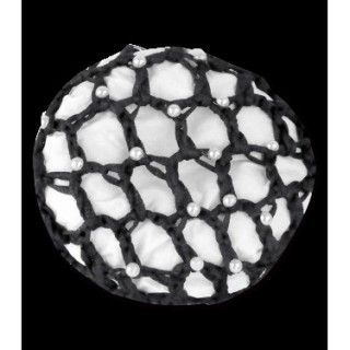 Resille avec perles noir