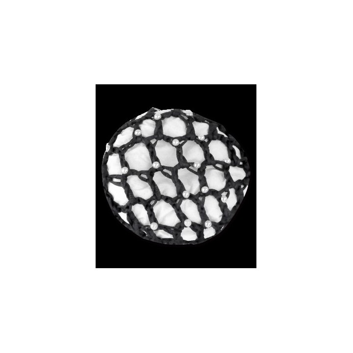 Resille avec perles noir