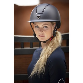 Bombe d'équitation Equitheme Glint Mat