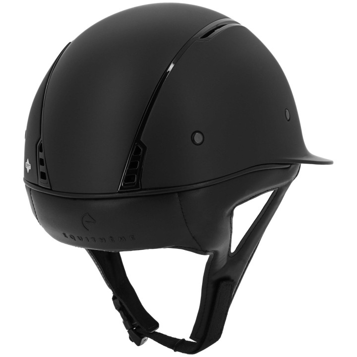 Bombe Equitheme Wings Noir Brillant