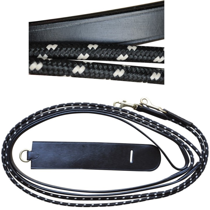 Rênes allemandes cuir/corde
