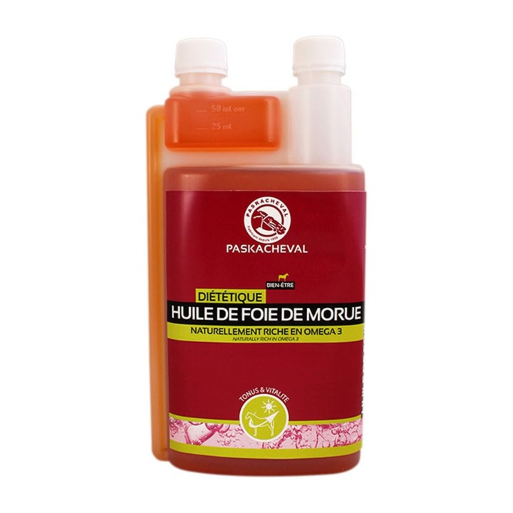 Huile de foie de morue pour chevaux - MARECHAL 1L