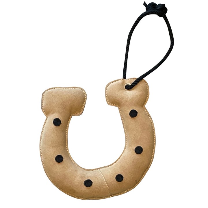 Jouet pour chevaux en cuir pomme
