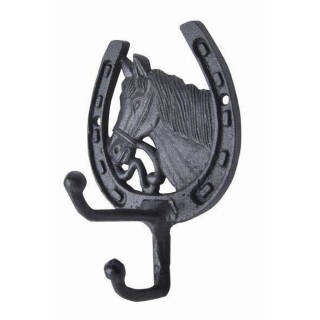 Porte bridon en bois et laiton