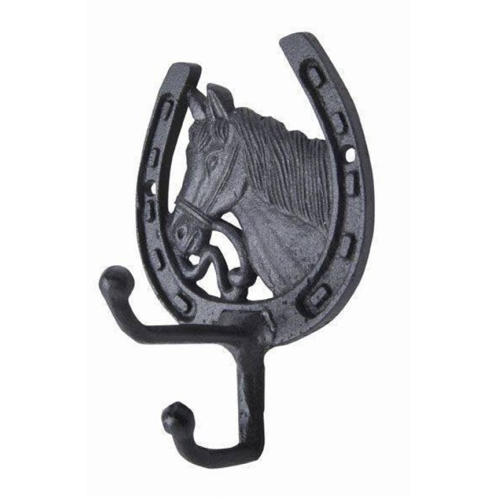 Porte bridon en bois et laiton