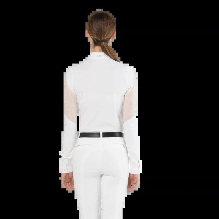 Polo de concours Lilas femme EQUILINE