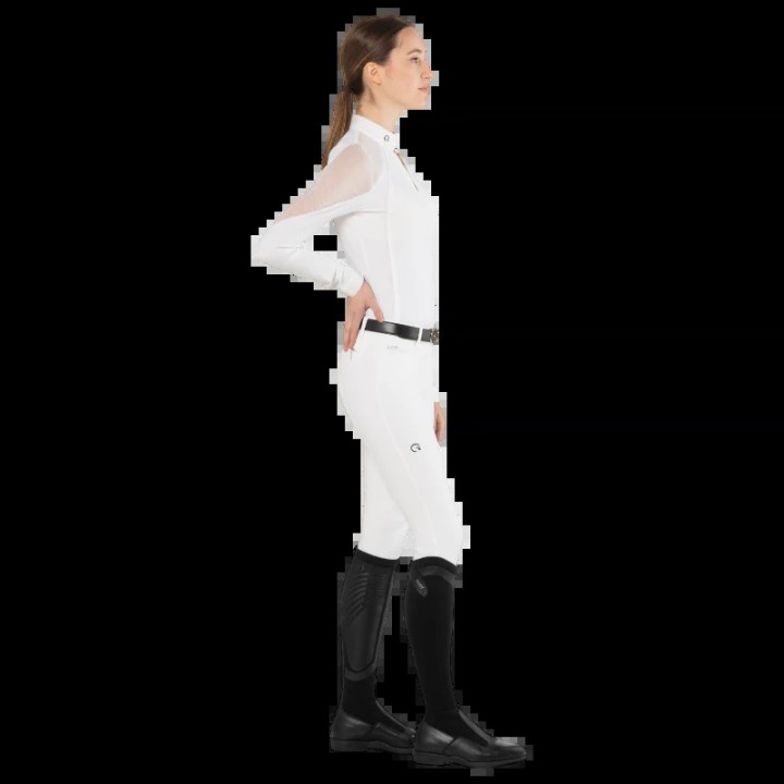Polo de concours Lilas femme EQUILINE