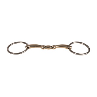 Mors deux anneaux double brisure boule cuivre METALAB