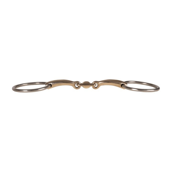 Mors deux anneaux double brisure boule cuivre METALAB