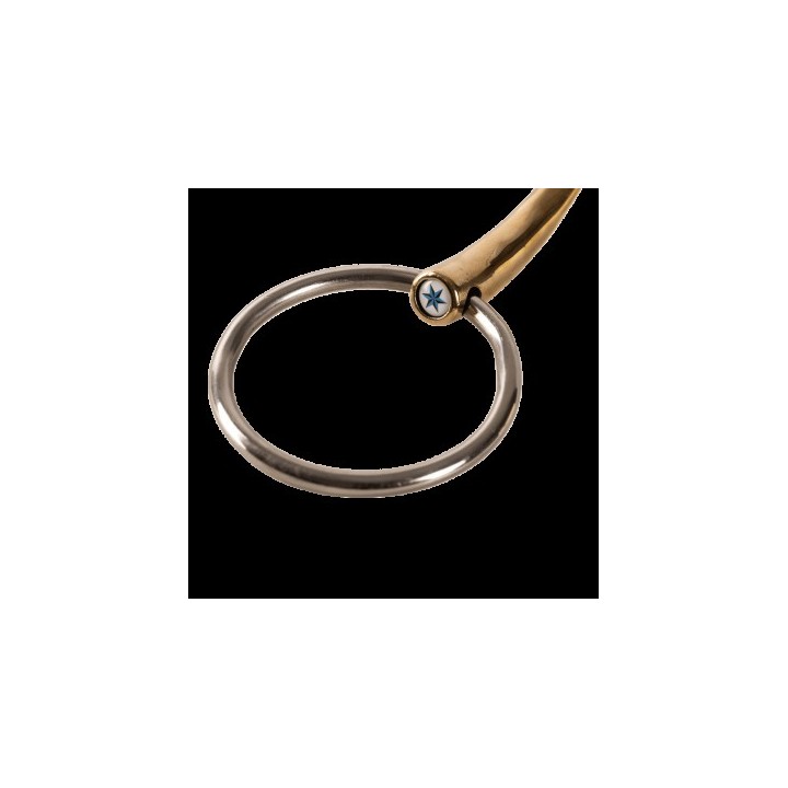 Mors deux anneaux double brisure boule cuivre METALAB