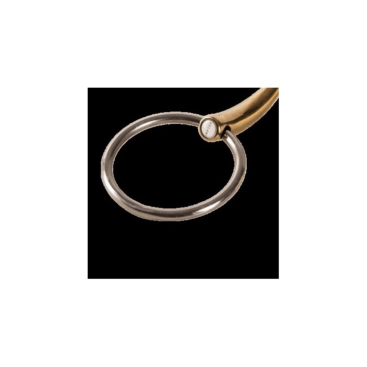 Mors deux anneaux double brisure boule cuivre METALAB