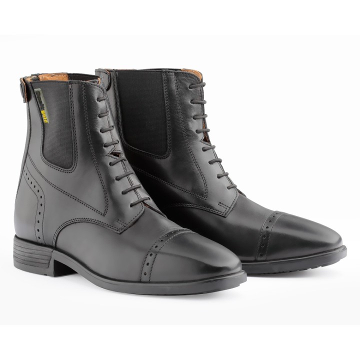 Boots d'equitation en cuir lorel a lacets