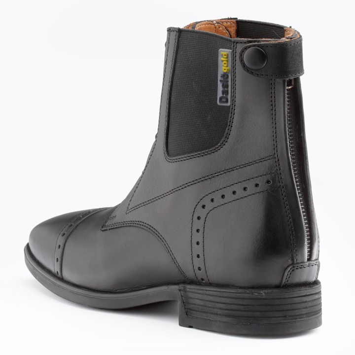 Boots d'equitation en cuir lorel a lacets